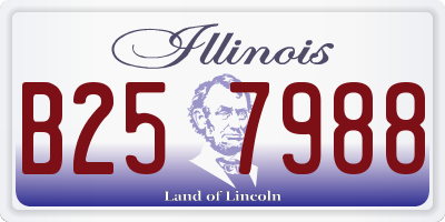 IL license plate B257988