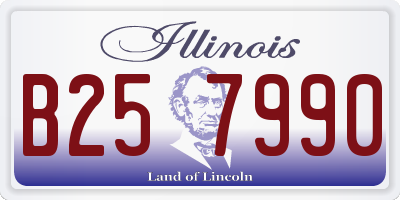 IL license plate B257990