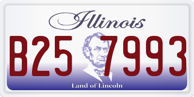 IL license plate B257993