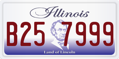 IL license plate B257999
