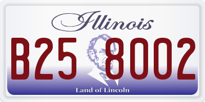 IL license plate B258002