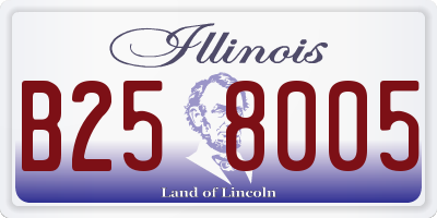 IL license plate B258005
