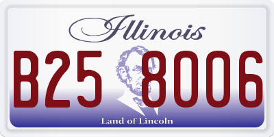 IL license plate B258006