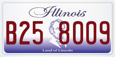 IL license plate B258009