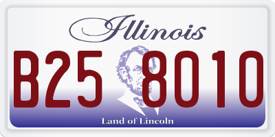 IL license plate B258010