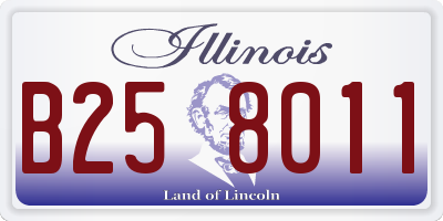 IL license plate B258011