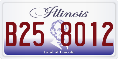 IL license plate B258012