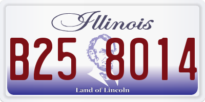 IL license plate B258014