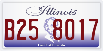 IL license plate B258017