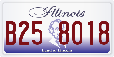 IL license plate B258018