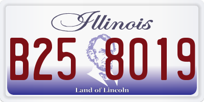 IL license plate B258019