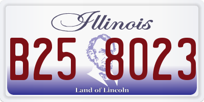 IL license plate B258023