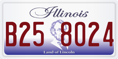 IL license plate B258024