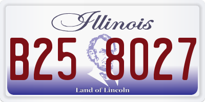IL license plate B258027