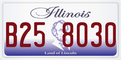 IL license plate B258030