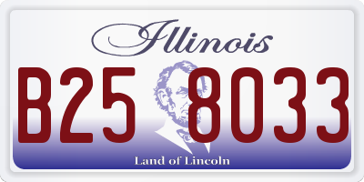 IL license plate B258033