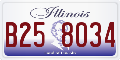 IL license plate B258034