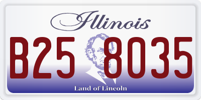 IL license plate B258035