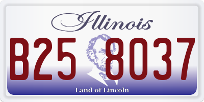 IL license plate B258037