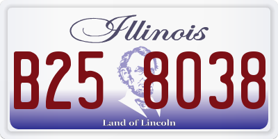 IL license plate B258038