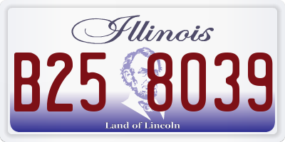 IL license plate B258039