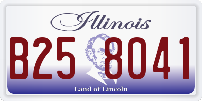 IL license plate B258041