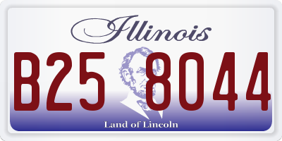 IL license plate B258044