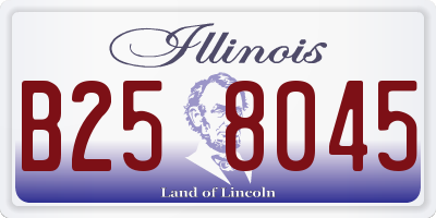 IL license plate B258045