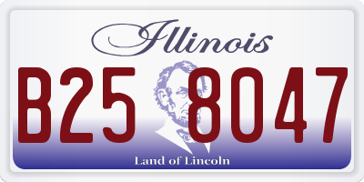 IL license plate B258047