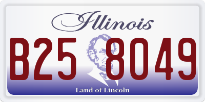 IL license plate B258049