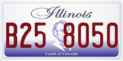 IL license plate B258050