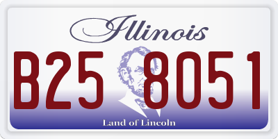 IL license plate B258051