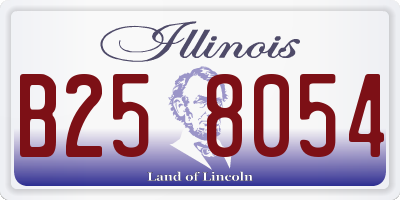 IL license plate B258054
