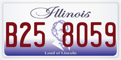 IL license plate B258059