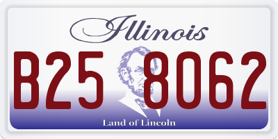 IL license plate B258062