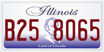 IL license plate B258065