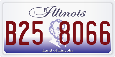 IL license plate B258066