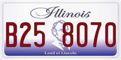 IL license plate B258070