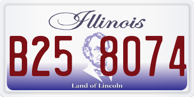 IL license plate B258074