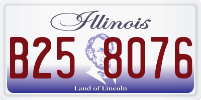 IL license plate B258076