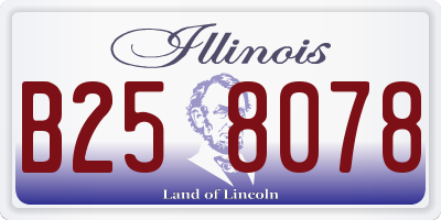 IL license plate B258078