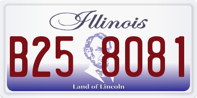 IL license plate B258081