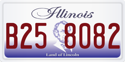 IL license plate B258082