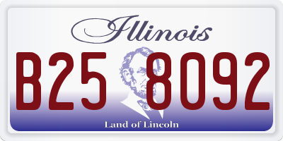 IL license plate B258092
