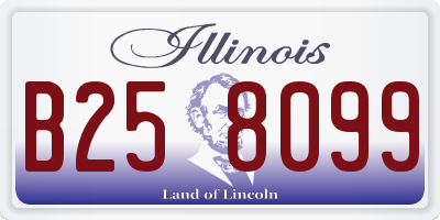 IL license plate B258099
