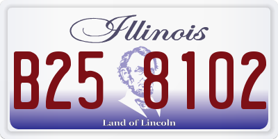 IL license plate B258102