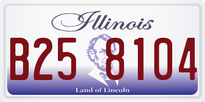 IL license plate B258104