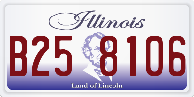 IL license plate B258106