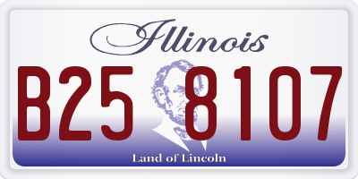 IL license plate B258107
