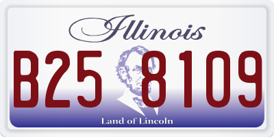 IL license plate B258109